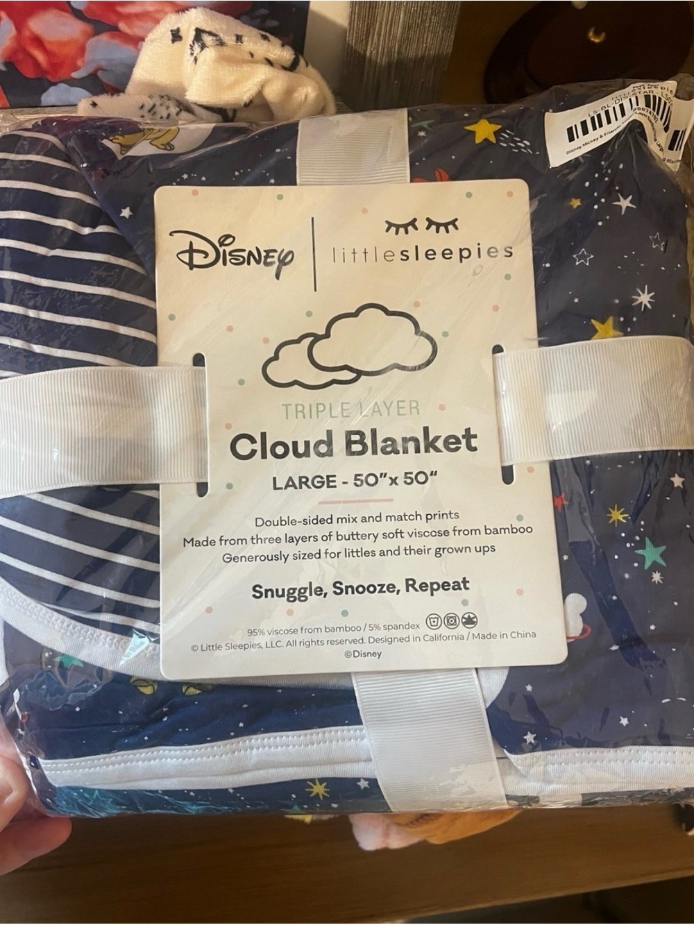 Little Sleepies Mickey & Friends Cloud Blanket
